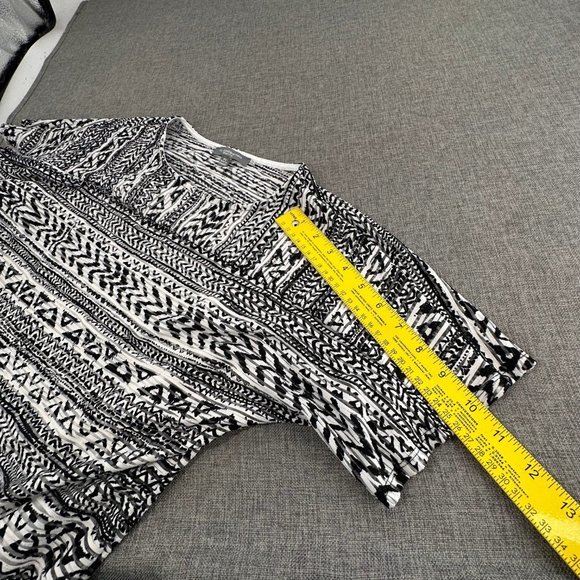 NY Collection Short Sleeve Top Petite Small Lined Tank Underneath Stretch Textur - Picture 8 of 15